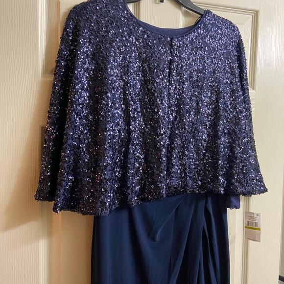 Alex Evenings maxi gown size 14 (2pc) - Picture 1 of 10